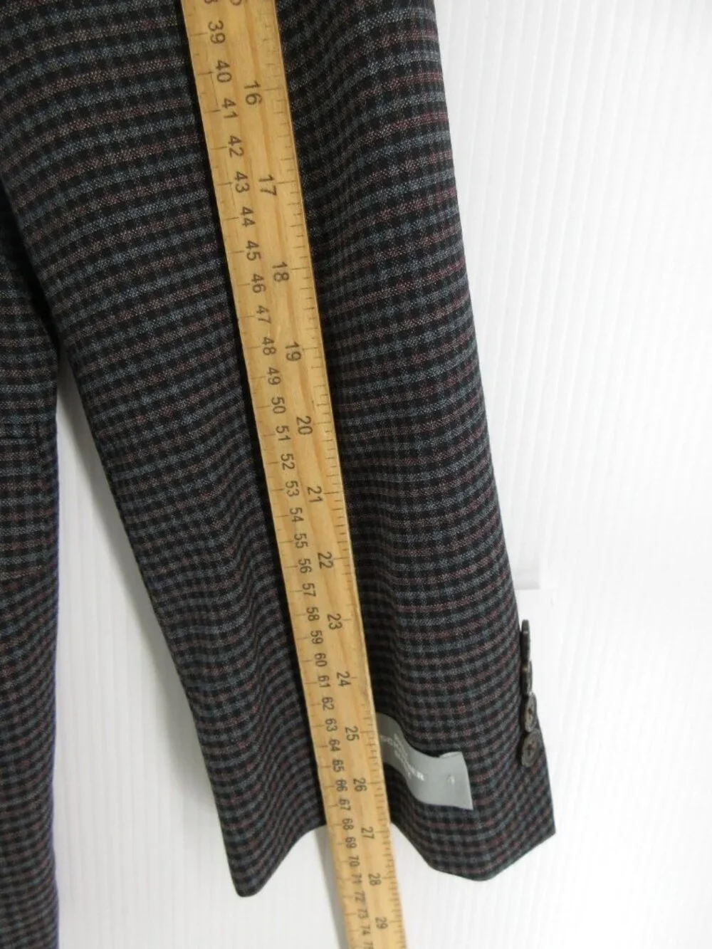Hart Schaffner Marx Sport Coat 52 Blazer Wool Gingham Check Jacket NEW